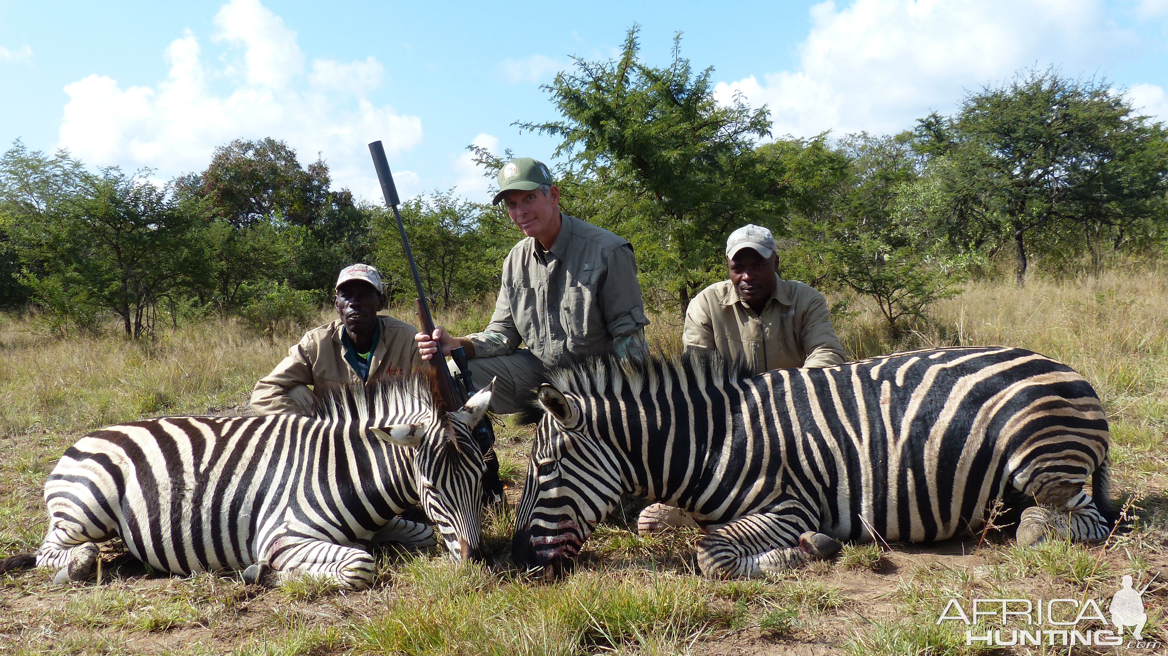 South Africa Hunt Burchell's Plain Zebra