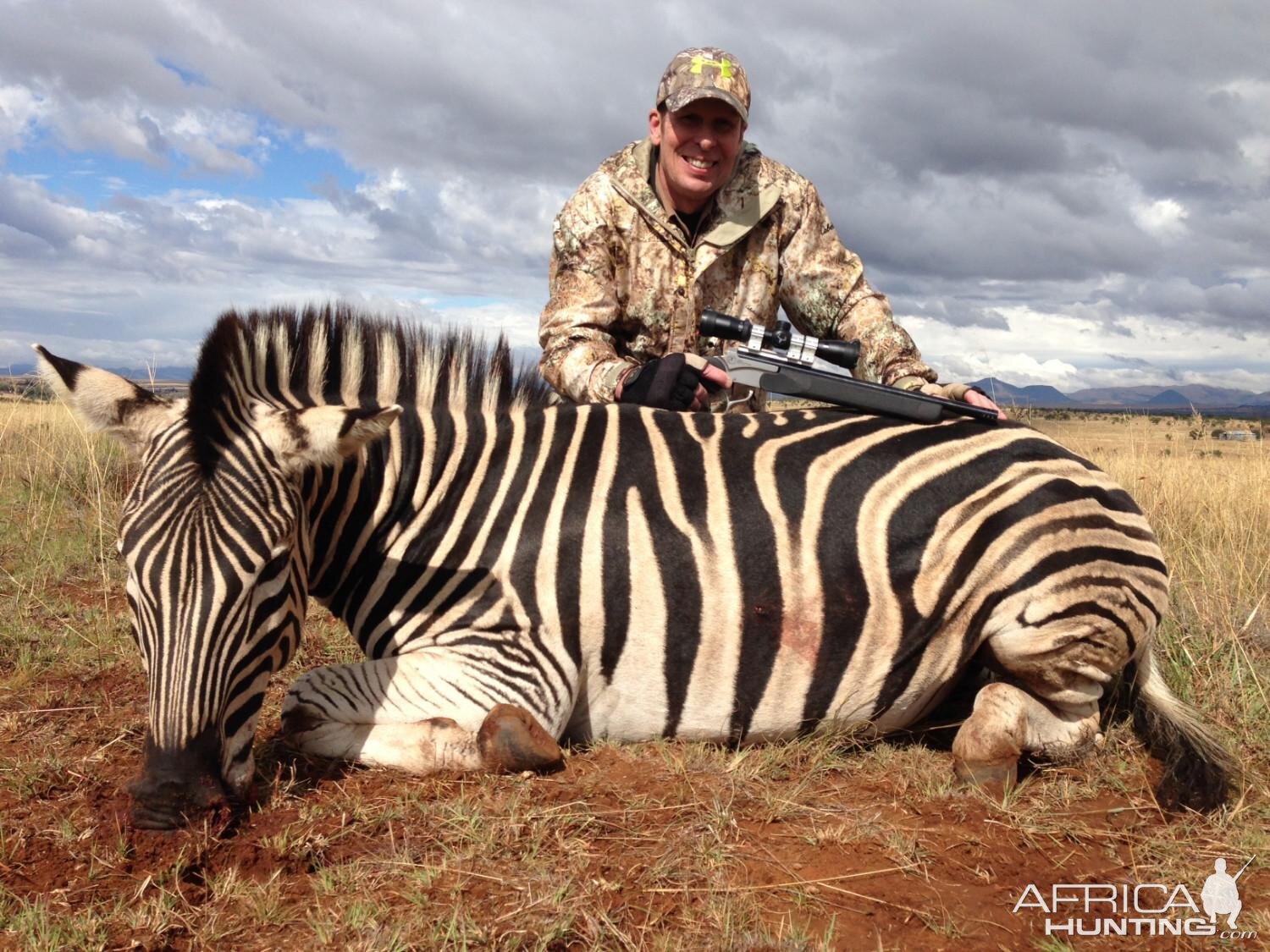 South Africa Hunting Burchell's Plain Zebra