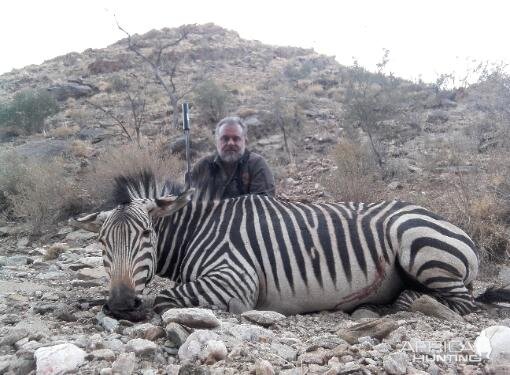 South Africa Hunting Hartmann's Mountain Zebra