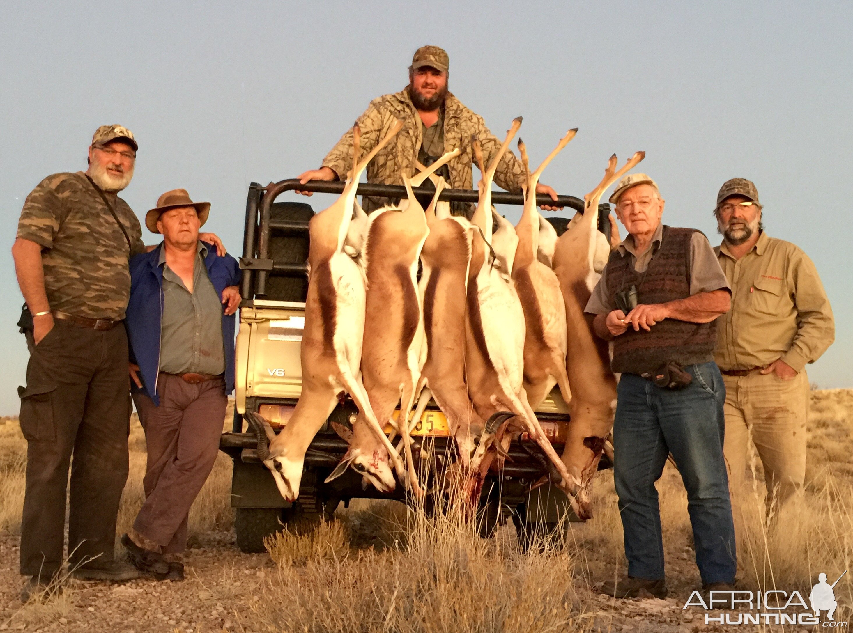 Springbok hunt with friends in the Kalahari