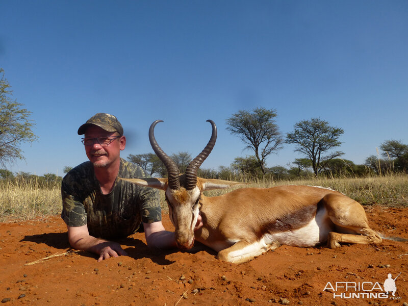 Springbok hunt with Wintershoek Johnny Vivier Safaris