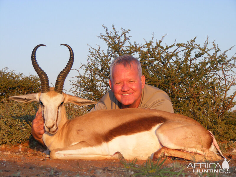 Springbok hunt with Wintershoek Johnny Vivier Safaris