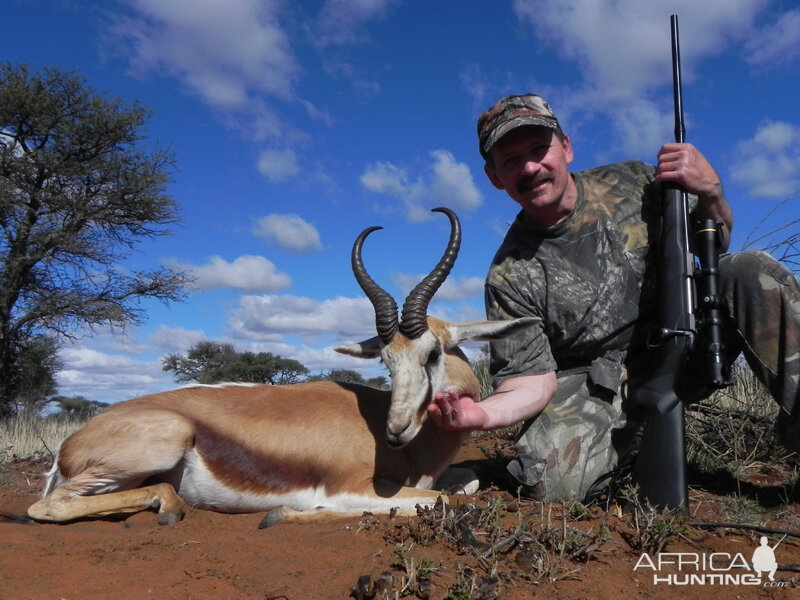 Springbok hunt with Wintershoek Johnny Vivier Safaris