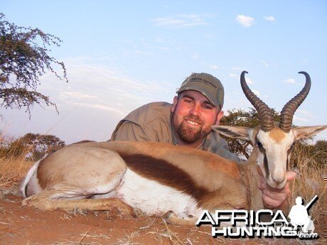 Springbok hunt with Wintershoek Johnny Vivier Safaris