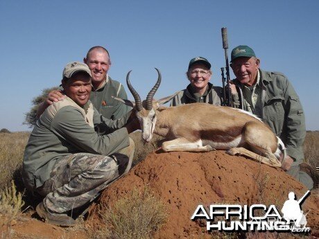 Springbok hunt with Wintershoek Johnny Vivier Safaris