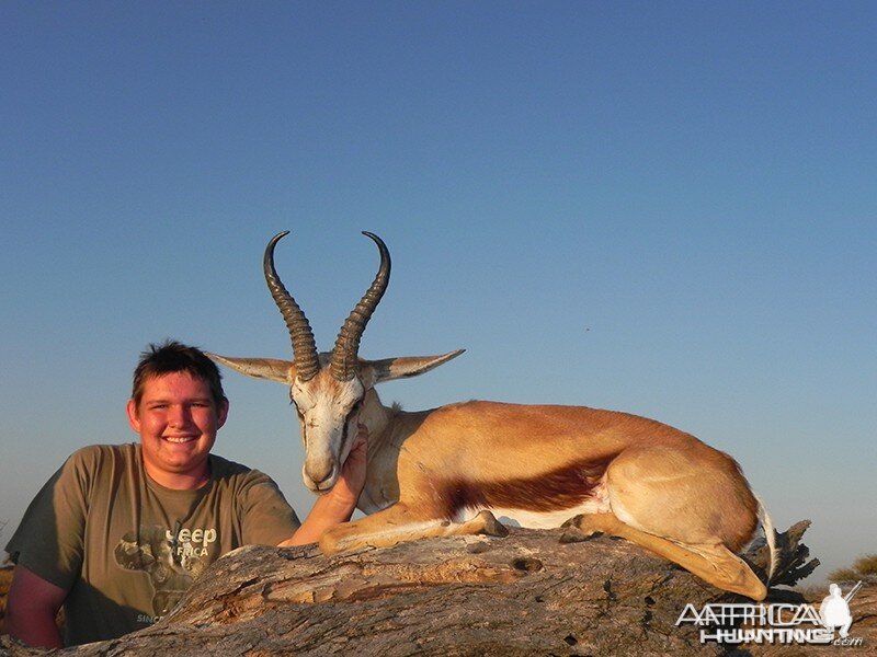 Springbok hunt with Wintershoek Johnny Vivier Safaris