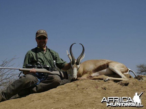 Springbok hunted at Westfalen Hunting Safaris Namibia