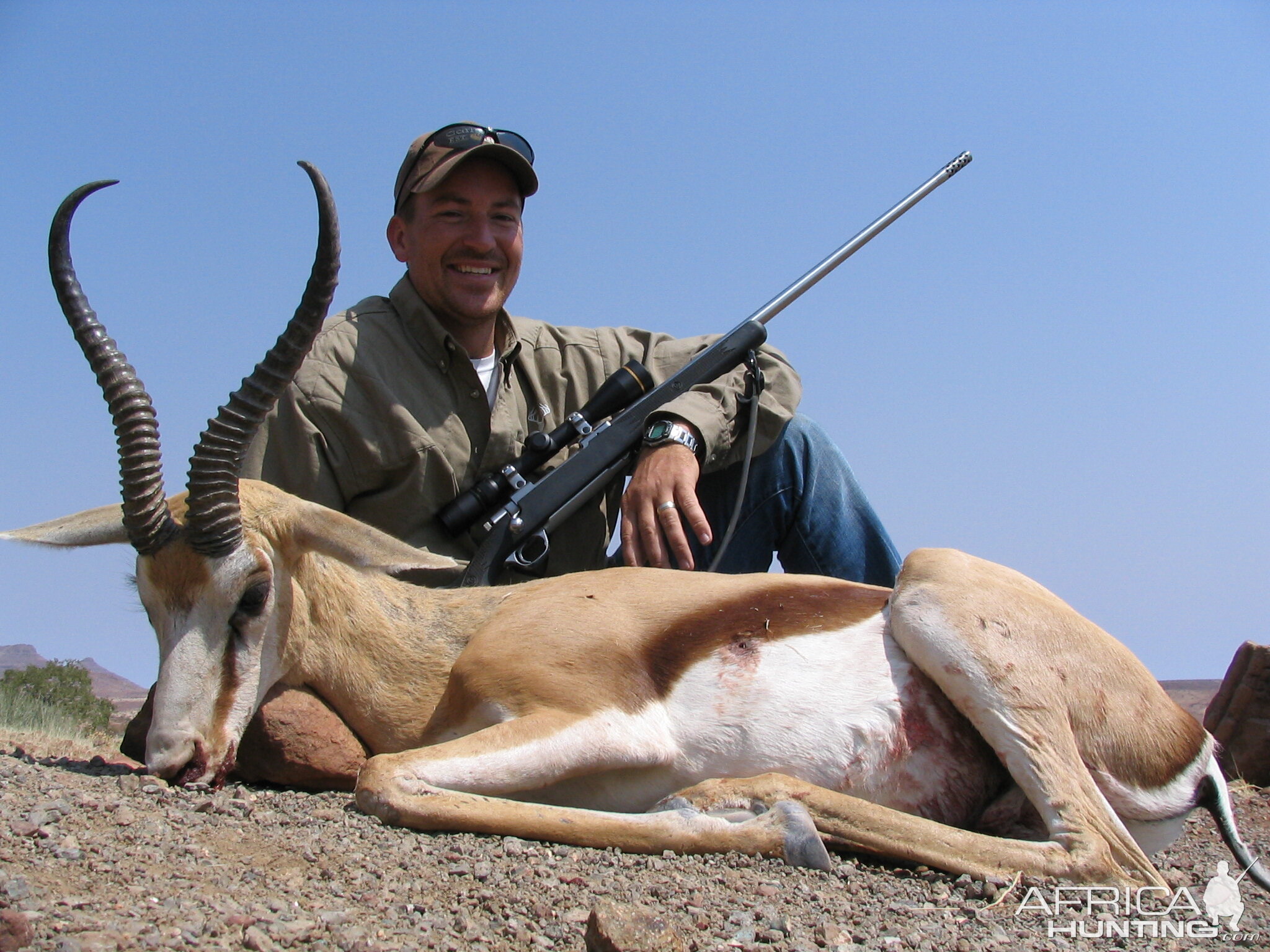 Springbuck hunting in Namibia