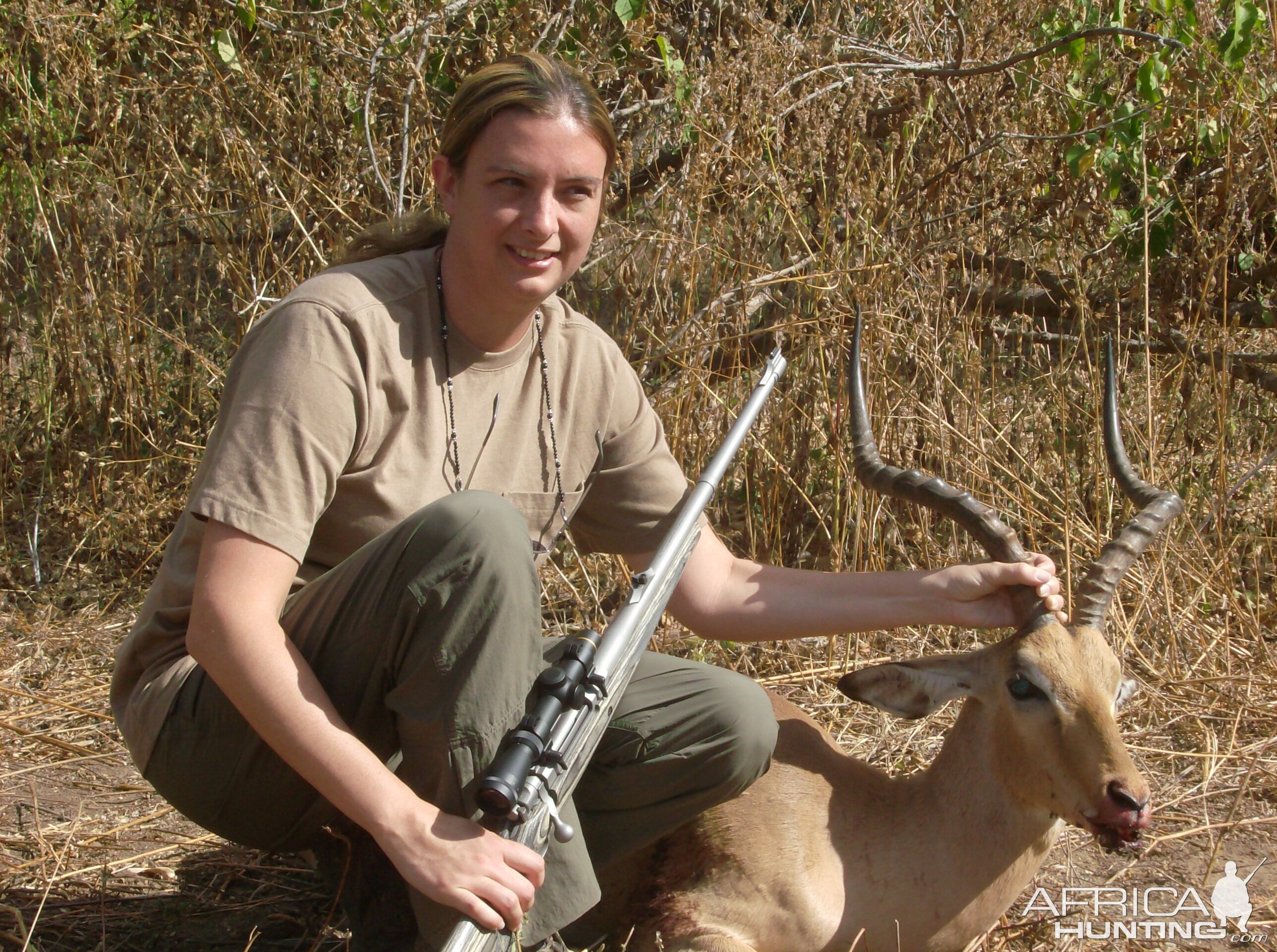 Stacey's first African trophy