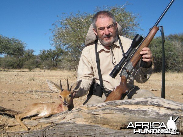 Steenbok hunted at Westfalen Hunting Safaris Namibia