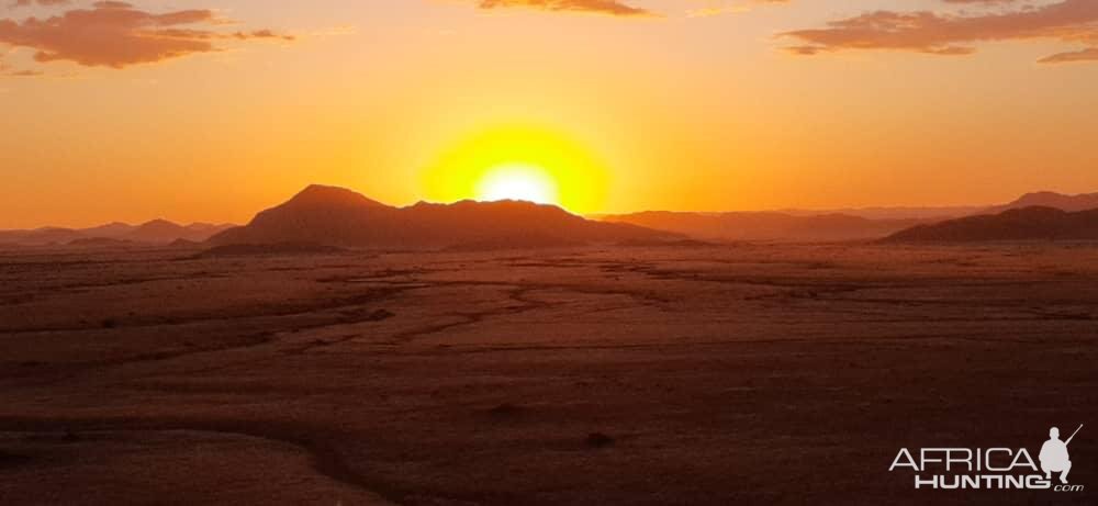 Sunset Close To Sossusvlei Namibia