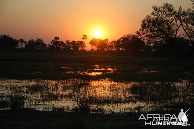 Sunset in Botswana