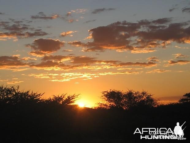 Sunset in Namibia