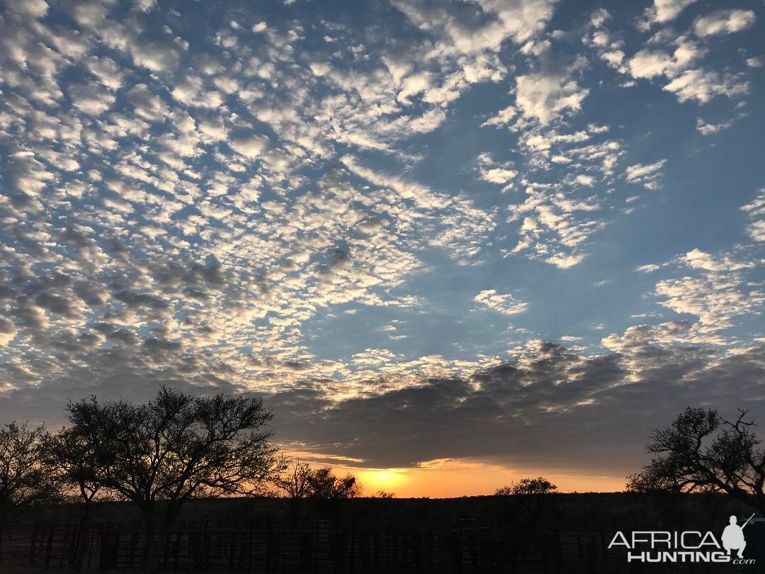 Sunset in Namibia