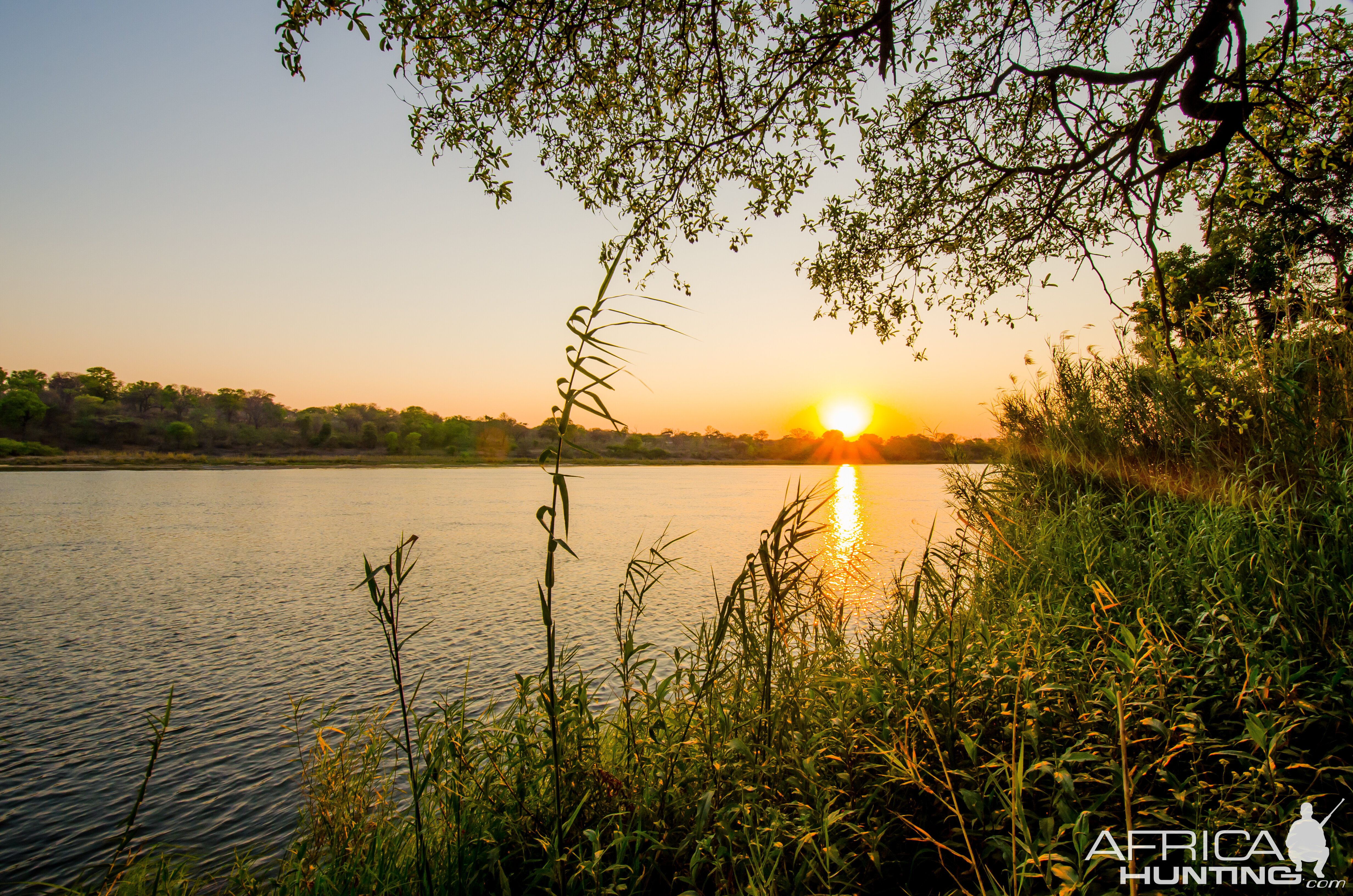 Sunset Mahango National Park Namibia