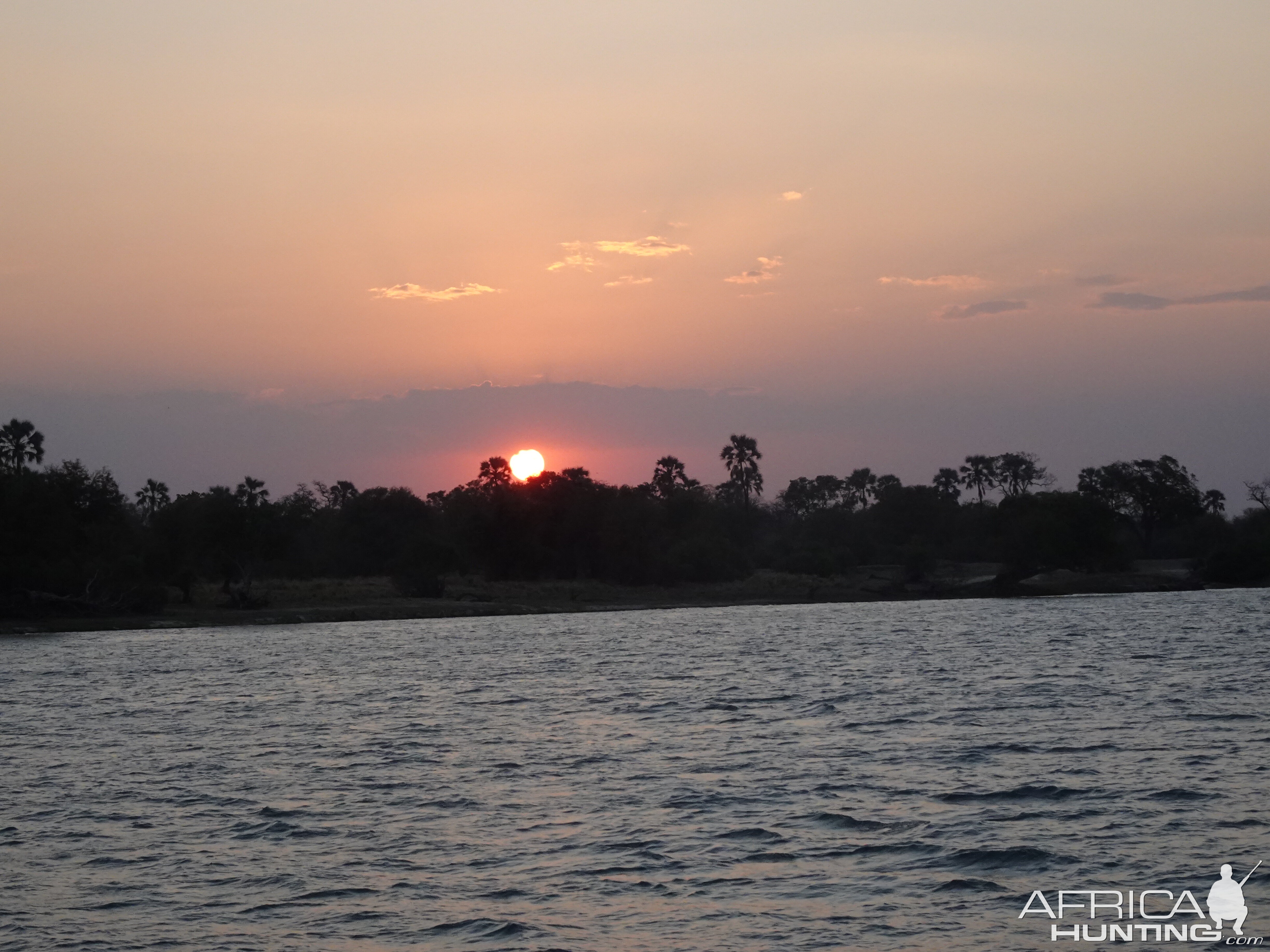 Sunset on the Zambezi River Zimbabwe