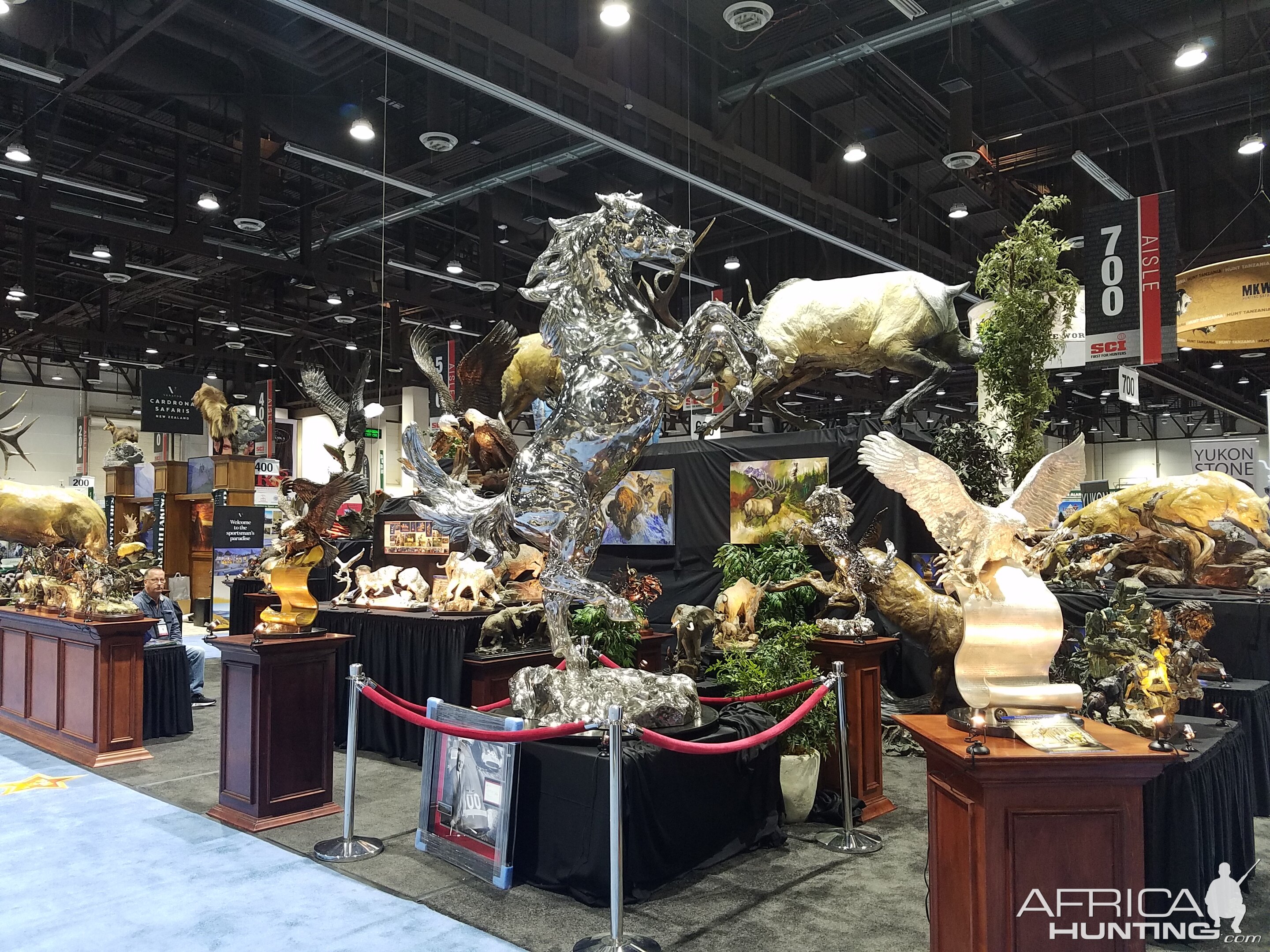 Taxidermy at Safari Club International (SCI) Convention Reno 2020