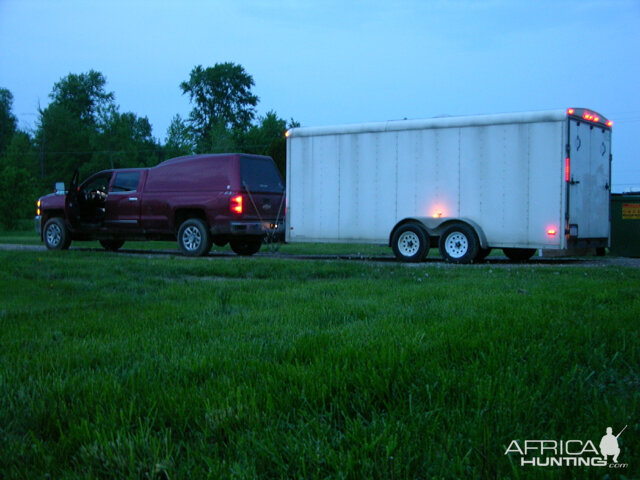 Taxidermy delivery transport truck