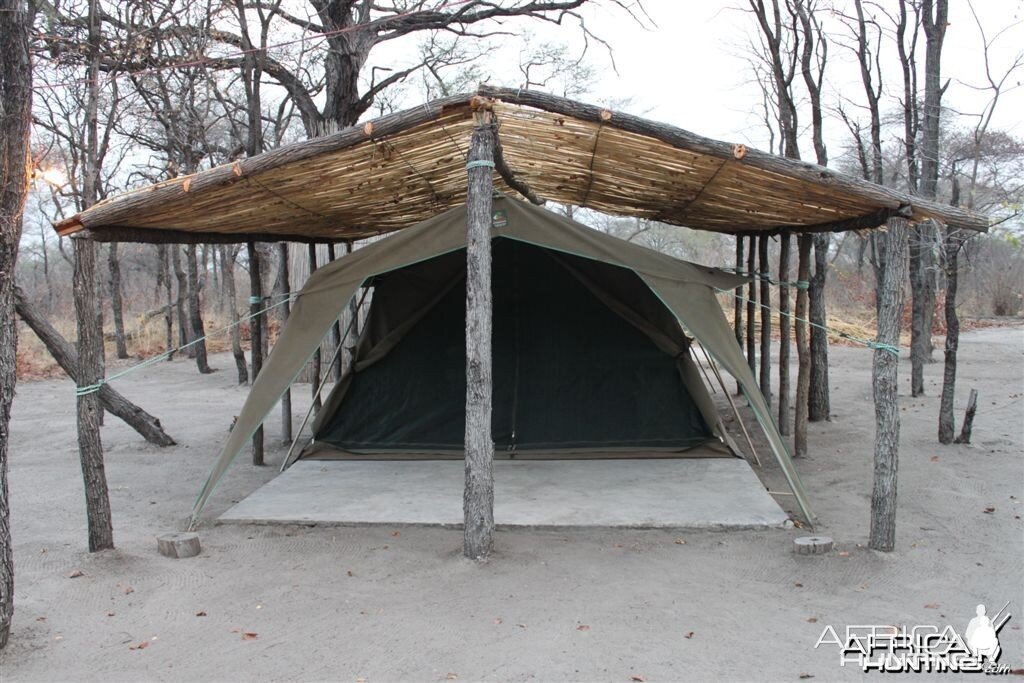 Tented camp in Caprivi Namibia