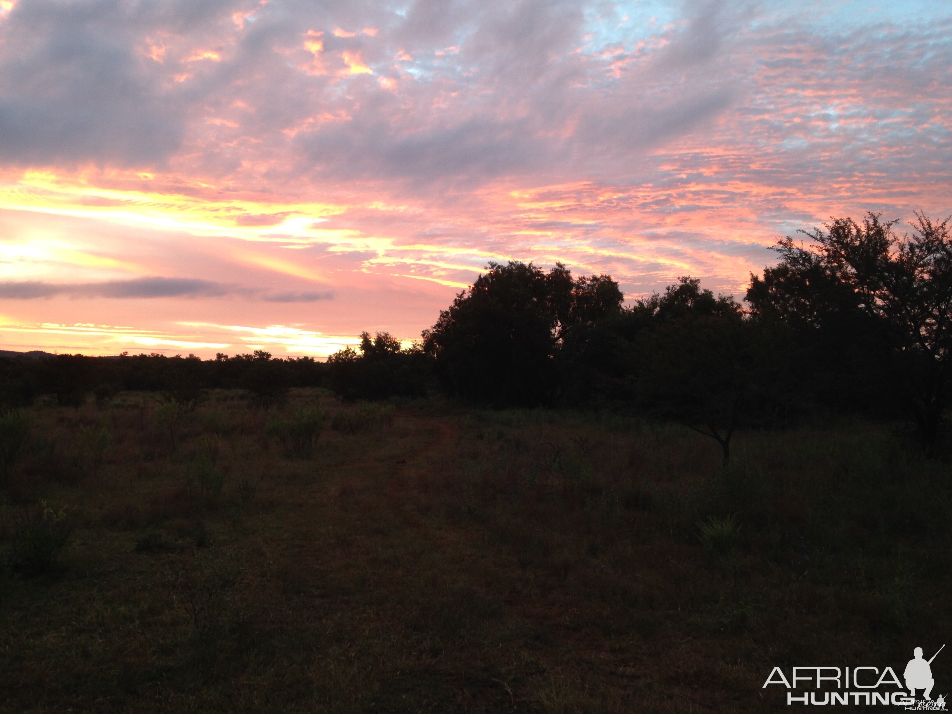 The end of another beautiful day in Africa