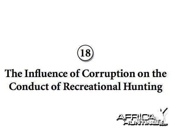 The Influence of Corruption on Conduct of Recreational Hunting