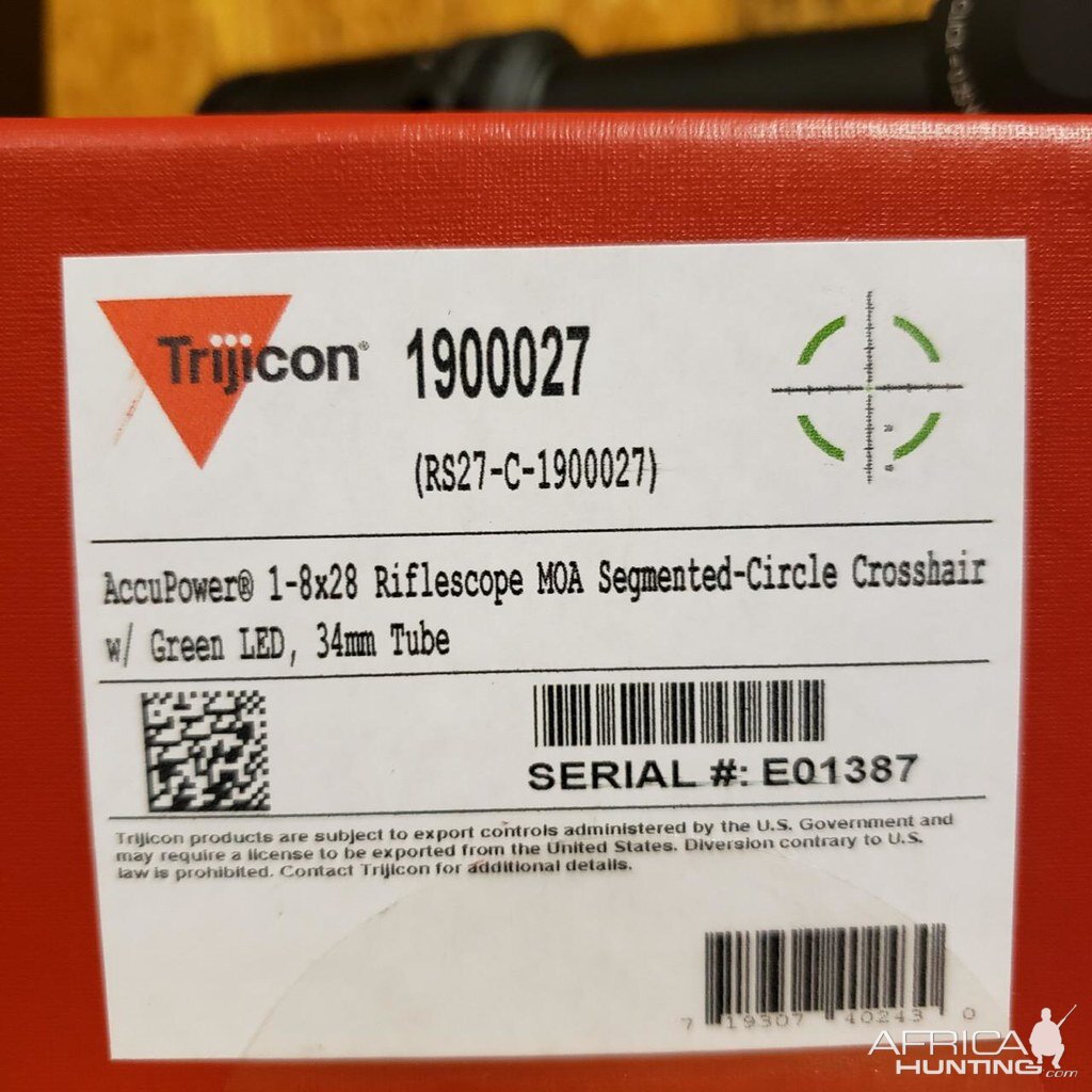 Trijicon Accupower 1-8 Riflescope