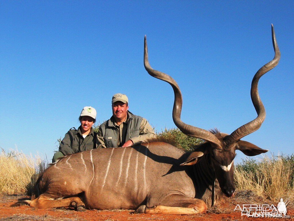 Trophy kudu with Kowas Hunting Safaris