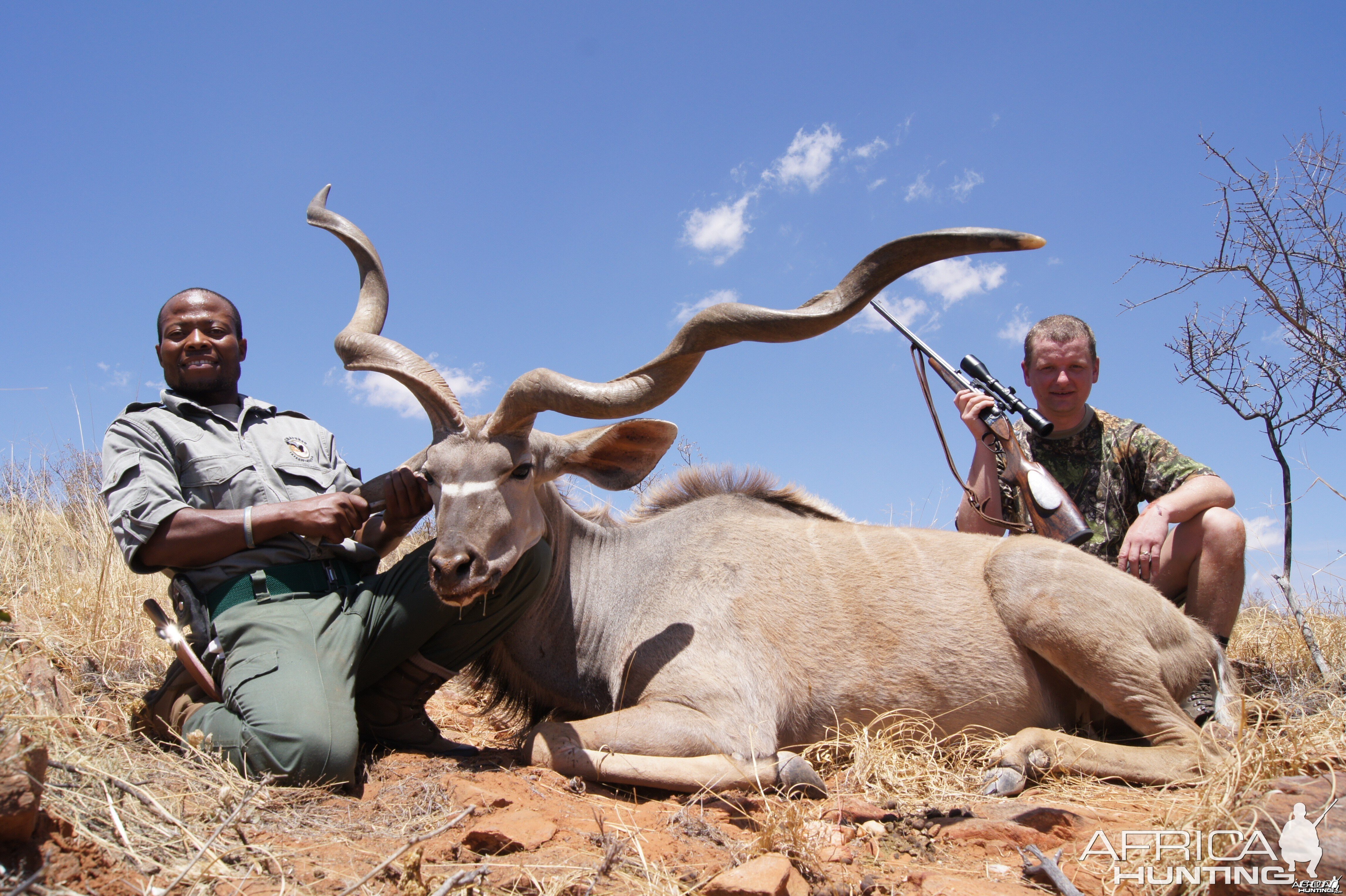 Unusual kudu hunted with Hartzview Hunting Safaris