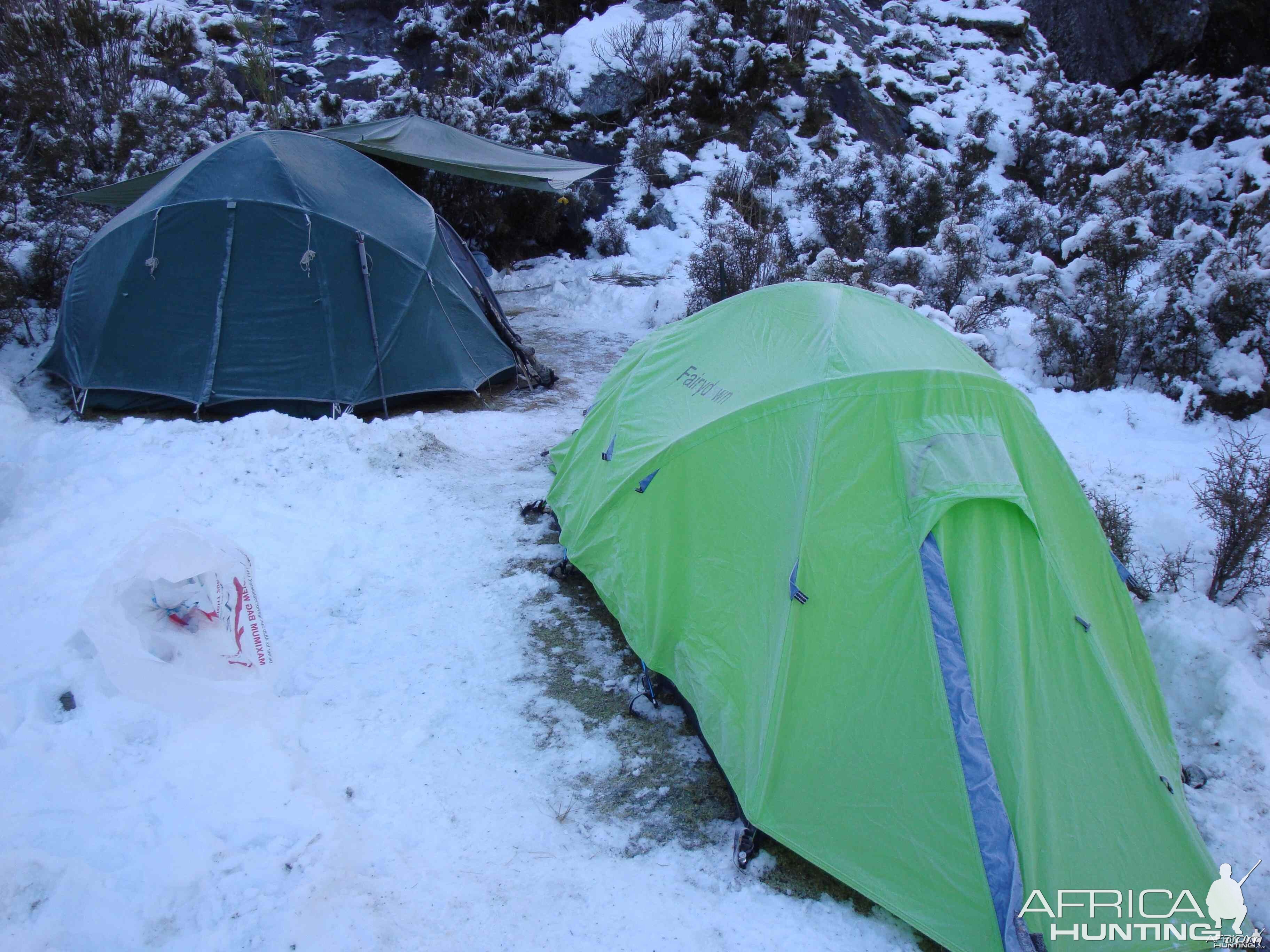 Very cold camp