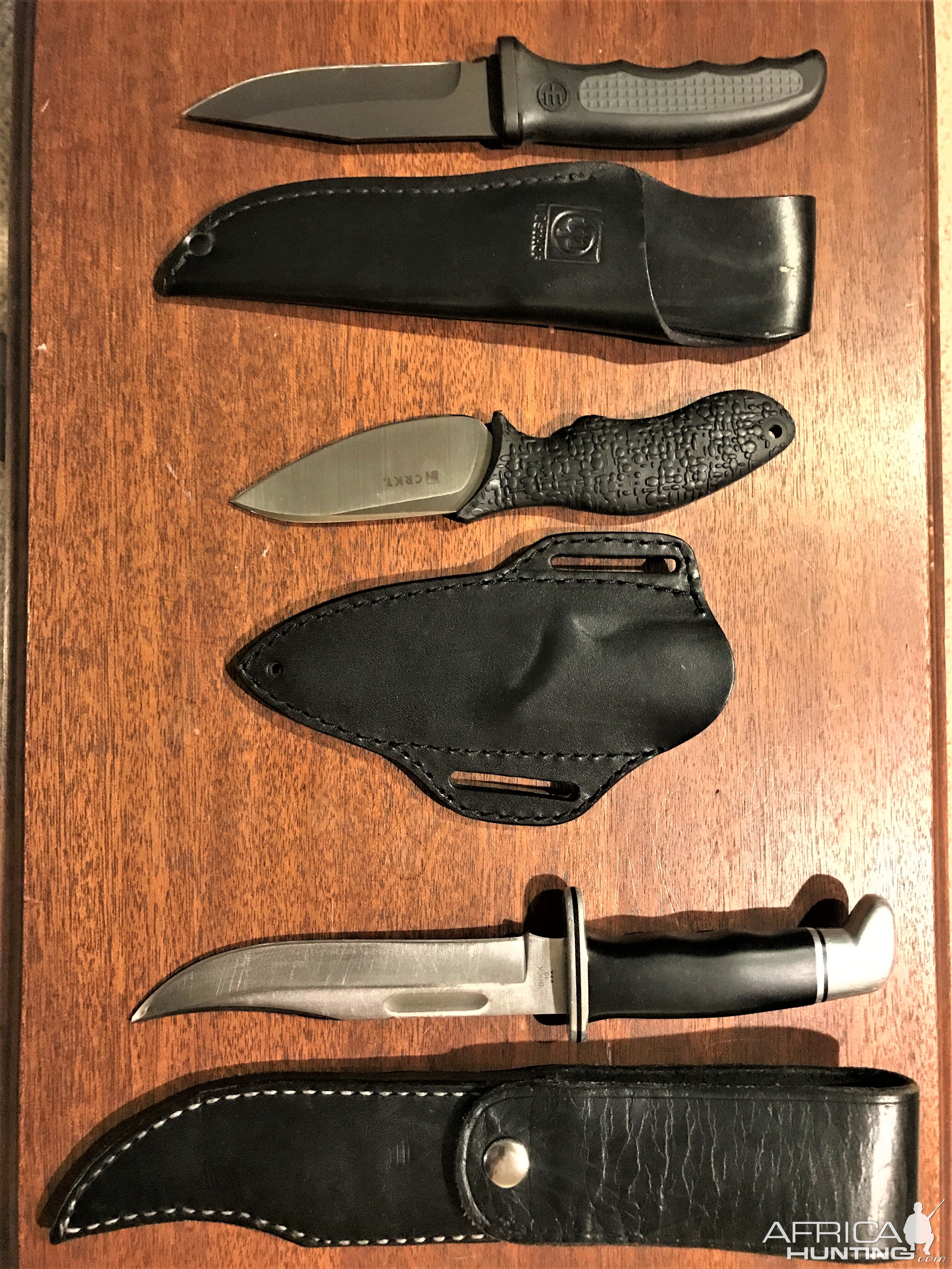 Wüsthof & CRKT Ken Onion Skinner & Buck 119 Hunting Knives