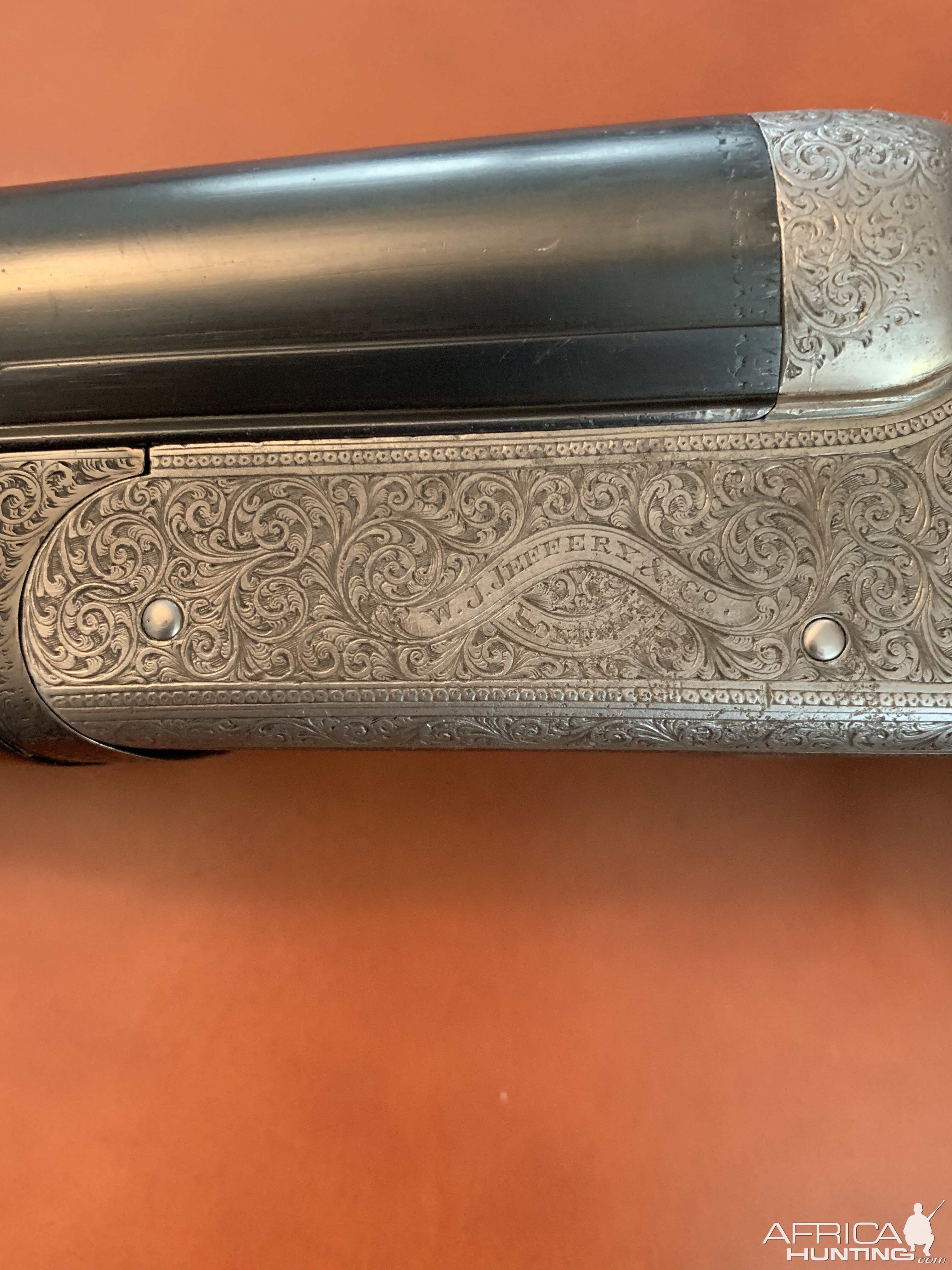 W. J. Jeffery Double Rifle chambered in 450 NE No2