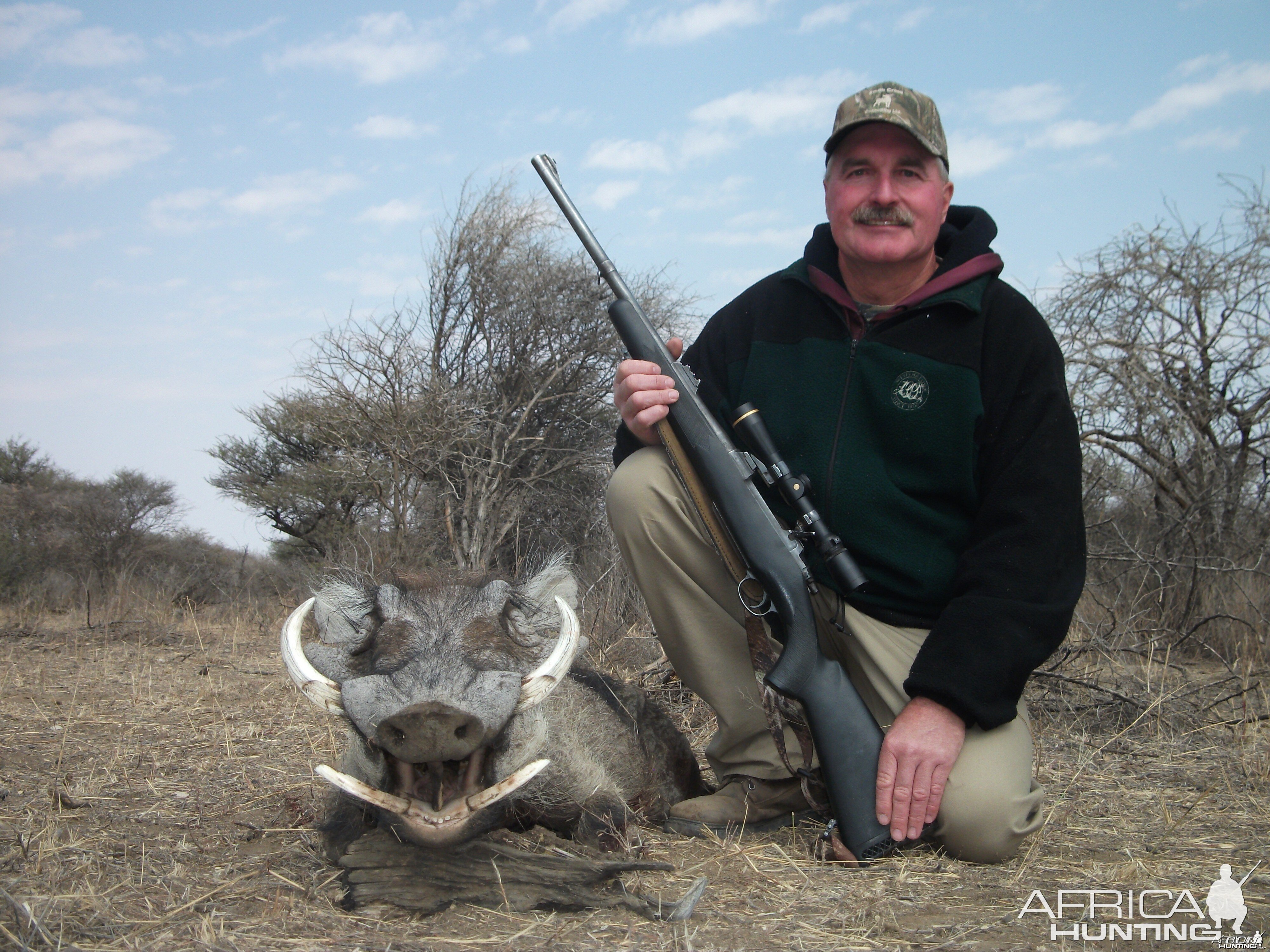 Warthog hunted with Ozondjahe Hunting Safaris in Namibia