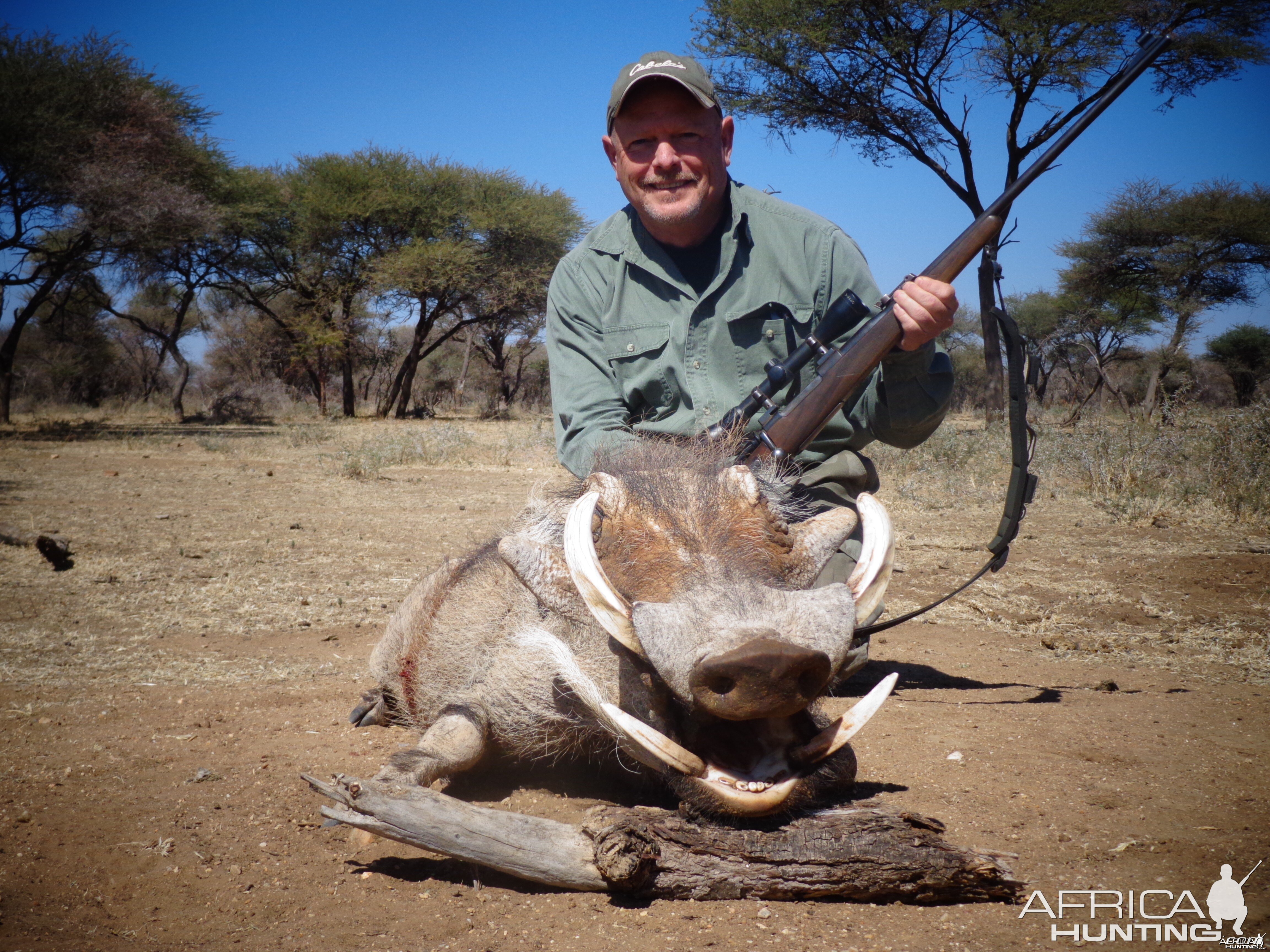 Warthog hunted with Ozondjahe Hunting Safaris in Namibia