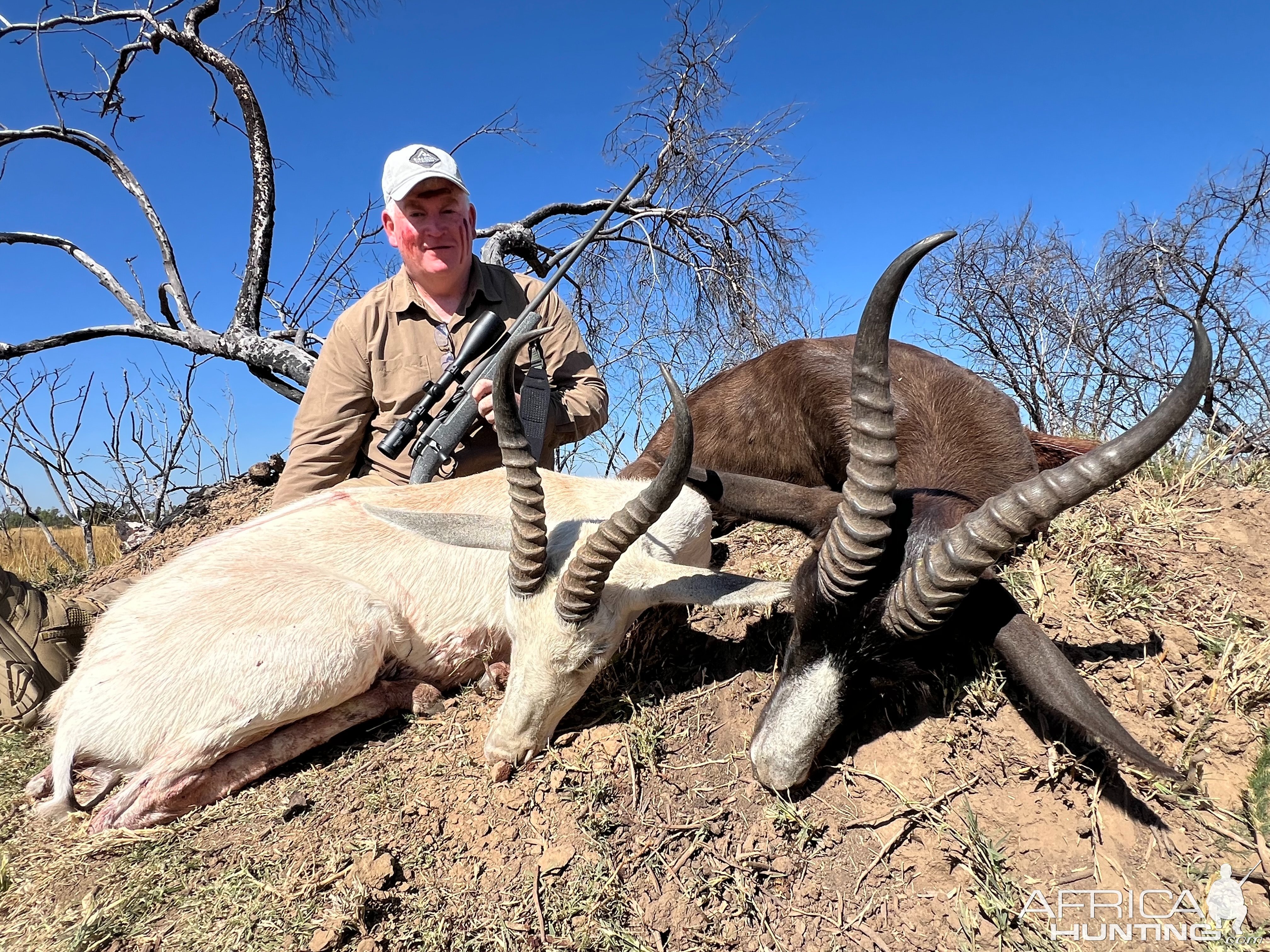 White & Black Springbok Duo Hunt South Africa