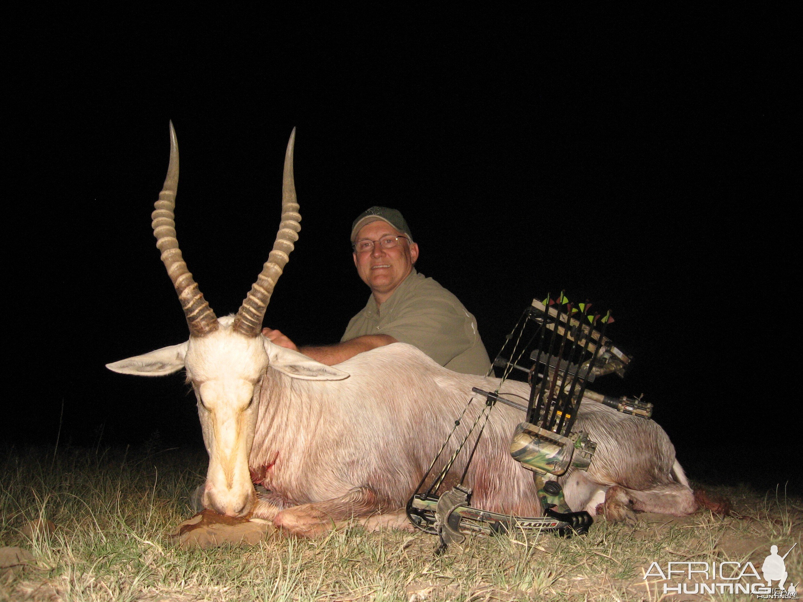 White Blesbuck hunted with Andrew Harvey Safaris