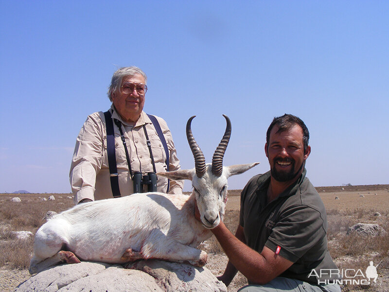 White Springbok hunt with Wintershoek Johnny Vivier Safaris