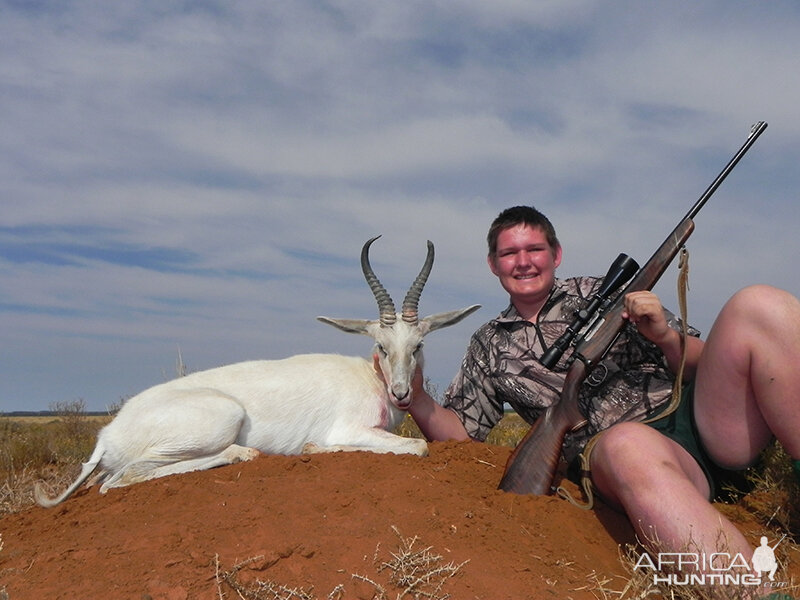 White Springbok hunt with Wintershoek Johnny Vivier Safaris