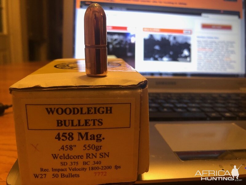 Woodleigh .458 Mag 550 Gr Bullet