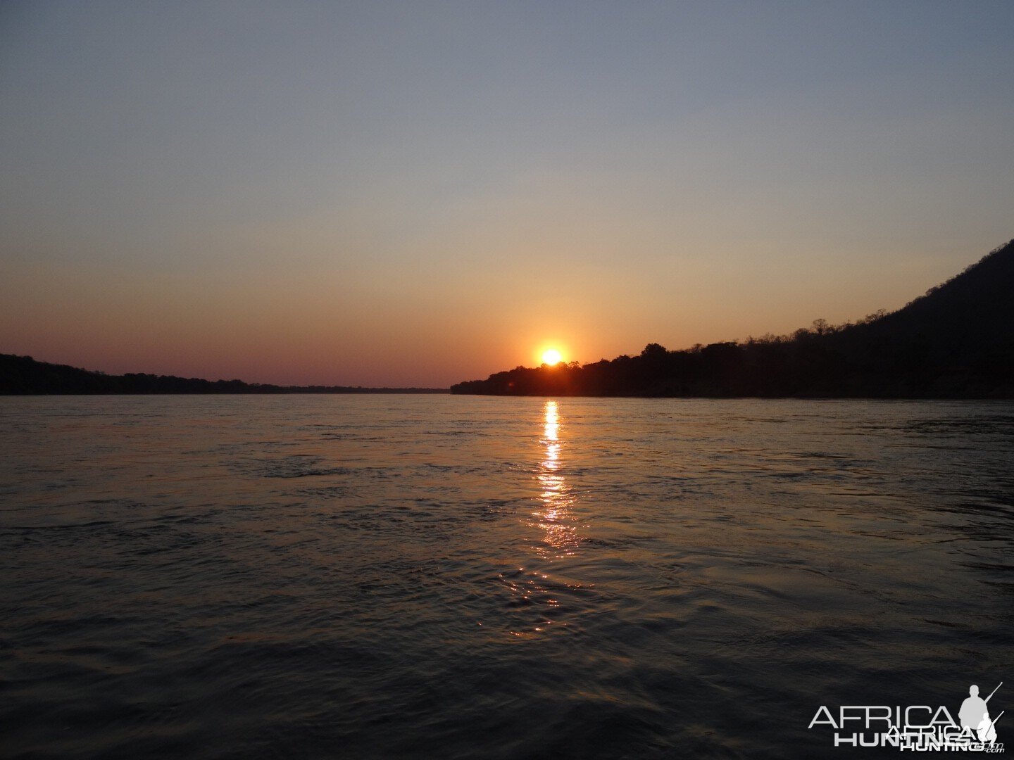 Zambezi River sun set