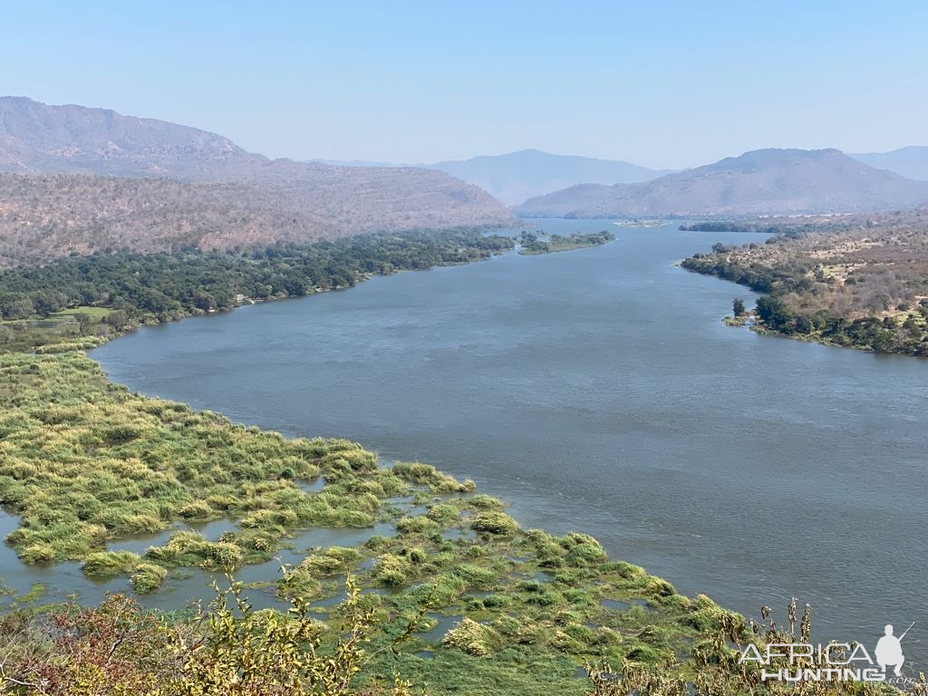 Zambezi River Zambia To The Right