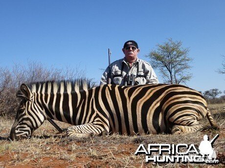 Zebra hunt with Wintershoek Johnny Vivier Safaris